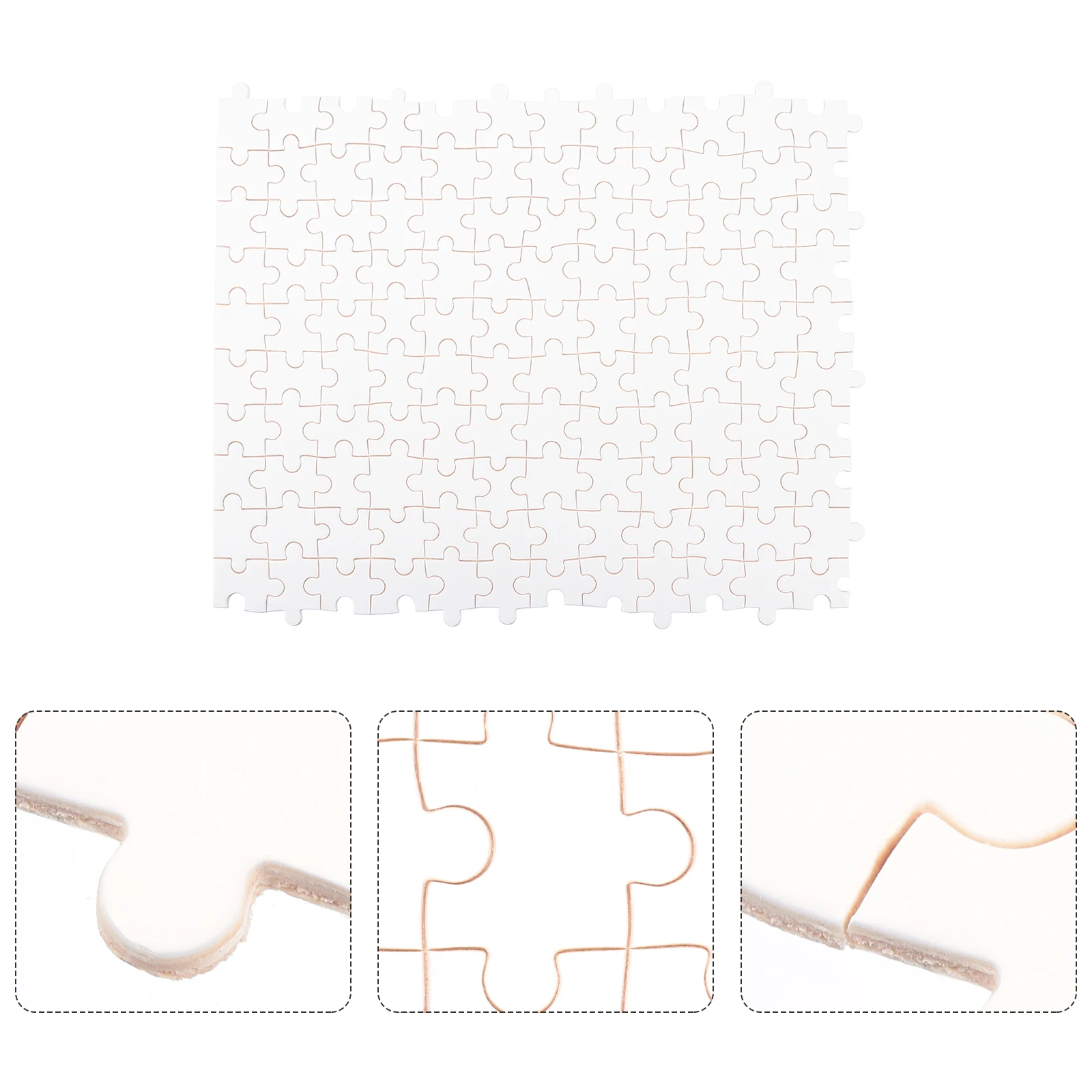 

1000pcs Wooden Blank Puzzle Thermal Transfer Diy Craft Heat Transfer Puzzle Piece For Custom Decoration Gift Game Props