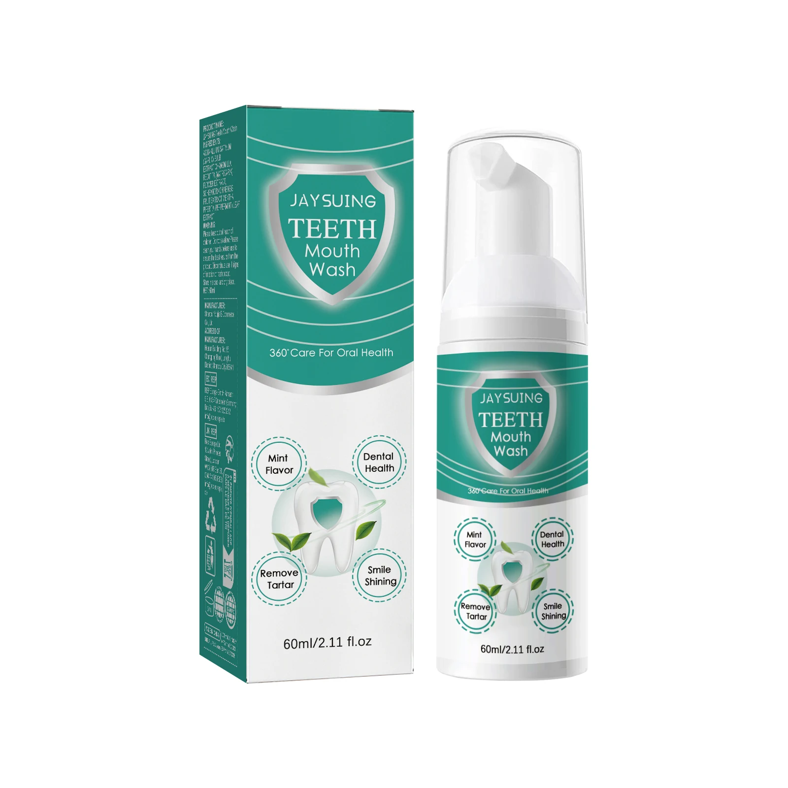 

Jaysuing Foaming Teeth Mousse deeply cleans teeth stains tooth yolk gums and fresh breath