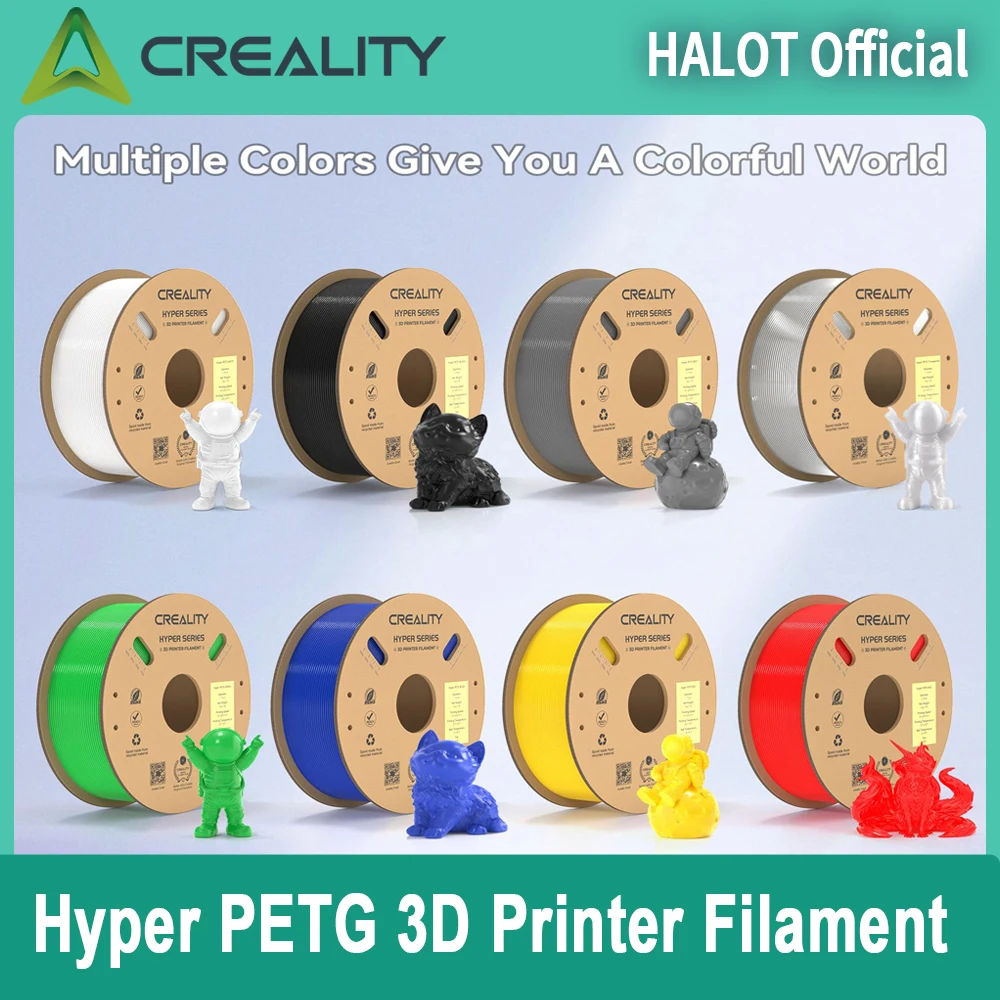 Creality Hyper PETG Filament High Speed 30-600mm/s 3D Printer Filament 1KG Upgrade For Creality K1C/Ender 3 V3 Series 3D Printer