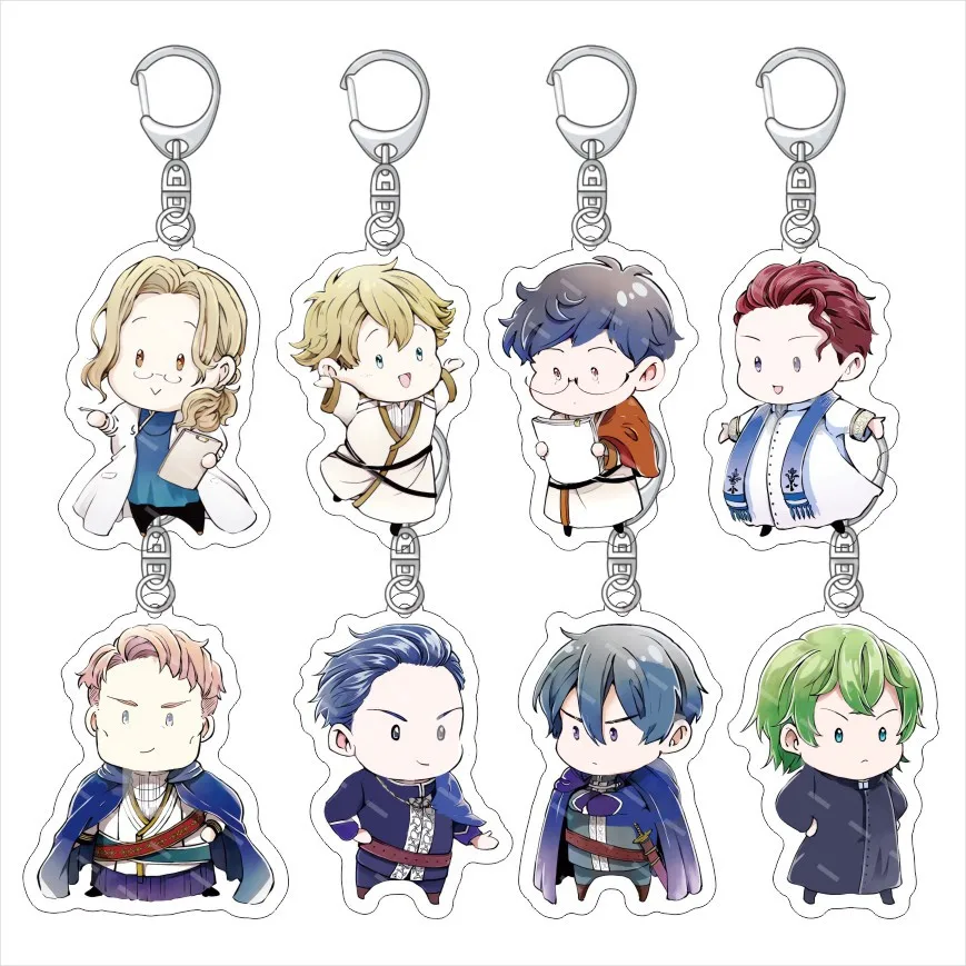 Llavero de cosplay de Anime The World Beyond The Gate Depends on The Office Worker, accesorios, colgante para llavero, regalos de Navidad