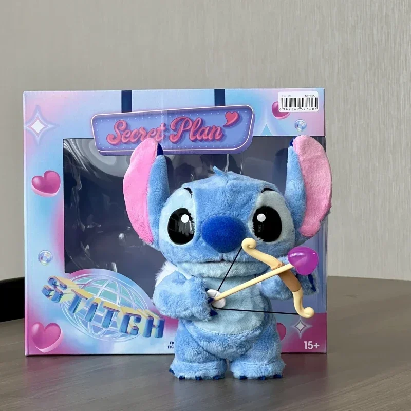 

Miniso Disney Figure Lilo & Stitch Secret Action Themed Cute Cartoon Desktop Decoration Stitch Hand Character Valentine'S Day Gi