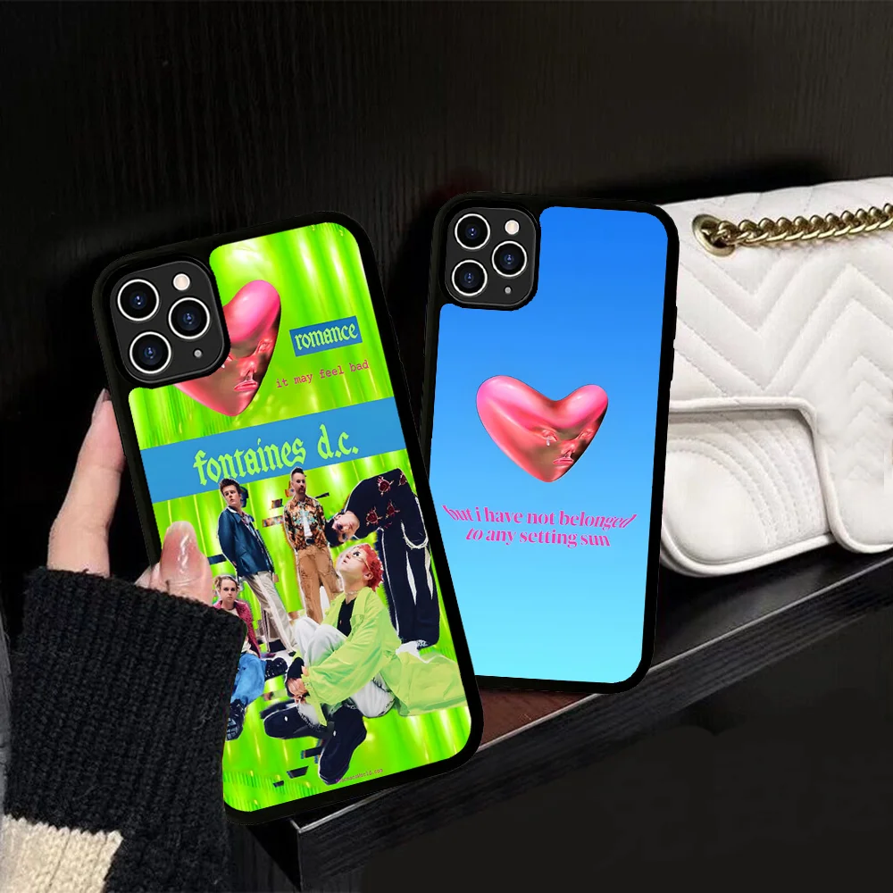 

Band F-Fontaines D C Romance Phone Case Silicone PC+TPU For For IPhone 11 12 13 14 15 16 Plus Pro Max Cover