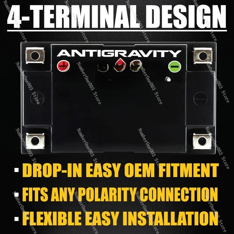 Imagem -04 - Antigravity Motorcycle Powersport Bateria com Built-in Jump Starting Lítio de Desempenho Atz10 Substitui Ytz10 e Ytz12 6.1ah