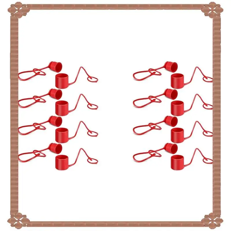 Consegna in 24 ore 8 set Tappi antipolvere e tappi per accoppiatore idraulico da 1/2 pollici Cappucci antipolvere idraulici resistenti per accoppiamenti idraulici