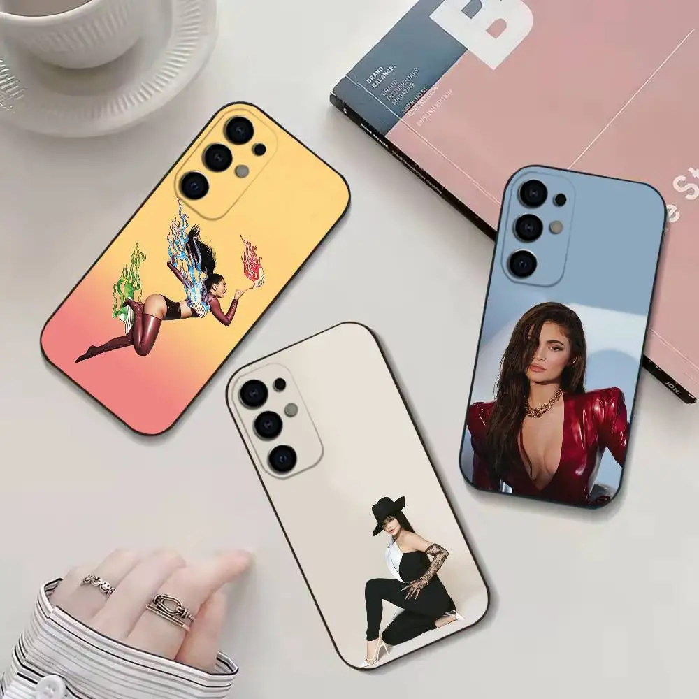 

Model K-Kylie J-Jenner Phone Case For Samsung S25,S24,S21,S22,S23,S30,Ultra,S20,Plus,Fe,Lite Black Shell