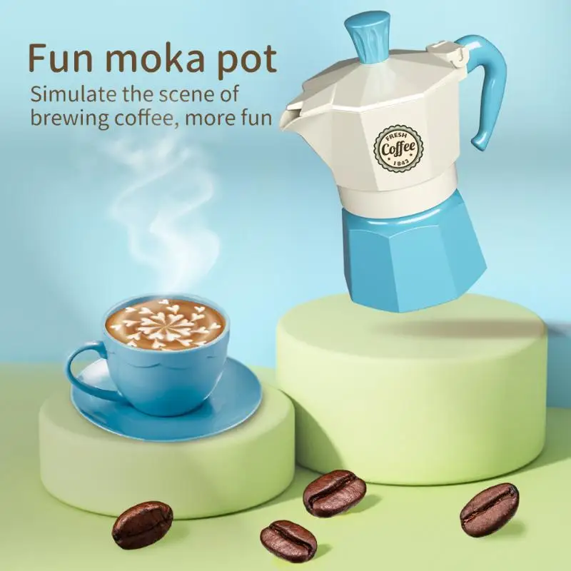 4/5/7Pcs Play House/Outdoor Kitchen DIY Afternoon Tea Game Toy For Children Gift Pretend Play Simulation Coffee Set Tableware