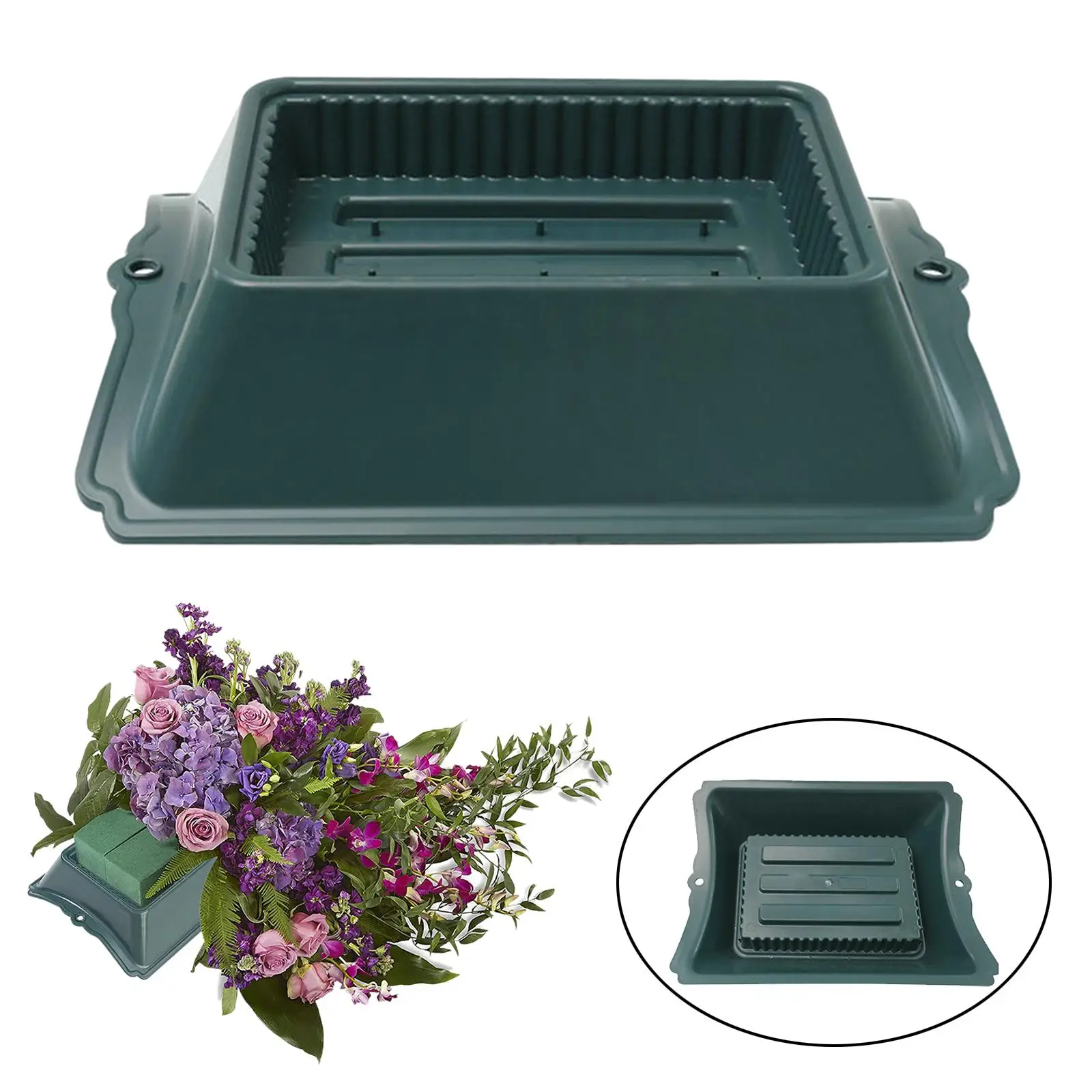Floral Casket Saddle Seedling Starting Tray for Garden Outdoor Events Lawn