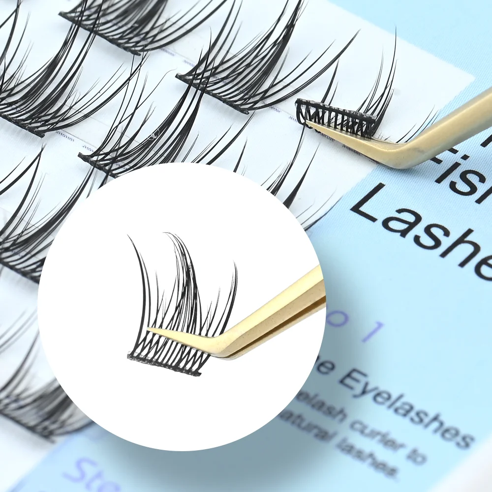 LashantiDIY-Extension de Cils en Queue de Poisson, Extension de Faux Cils, Araku stationnaire, Volume Naturel, Outil de Maquillage, Livraison Gratuite, 10-13mm