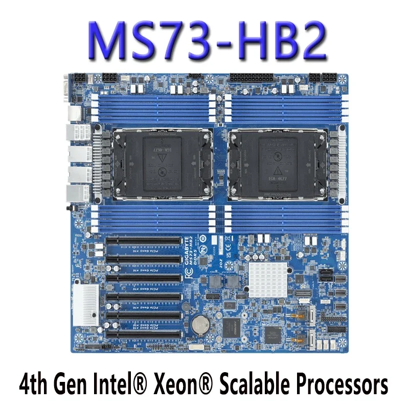 

Для Gigabyte MS73-HB2 MS73-HB1 MS73-HB0 материнская плата Chat 4-го поколенияGpt Xeon ChatGpt C741 LGA 4677 DDR5 протестирована перед отправкой