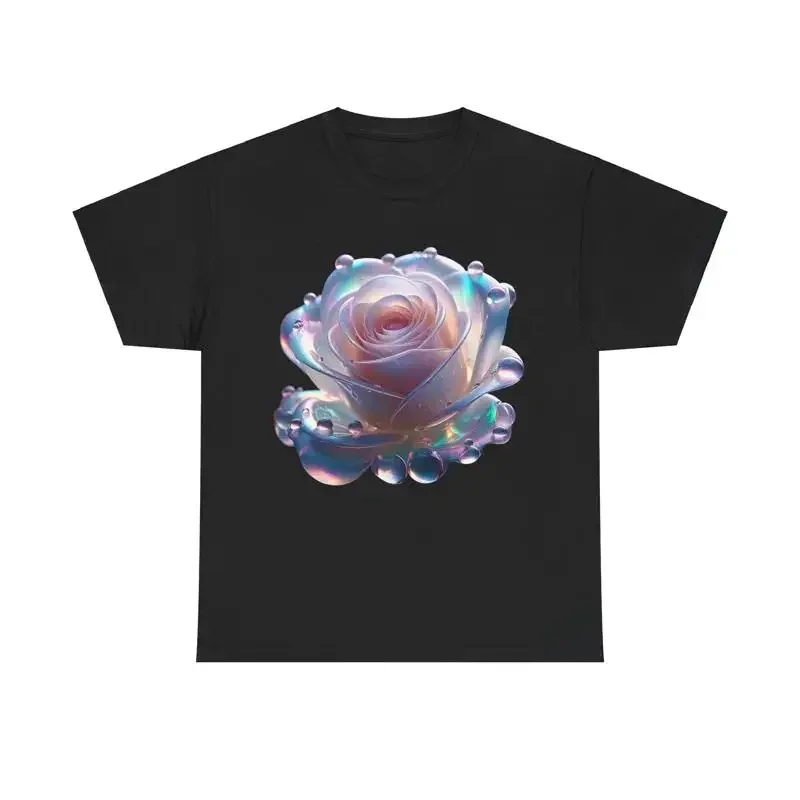 Das Ethereal Rose T-Shirt aus Baumwolle