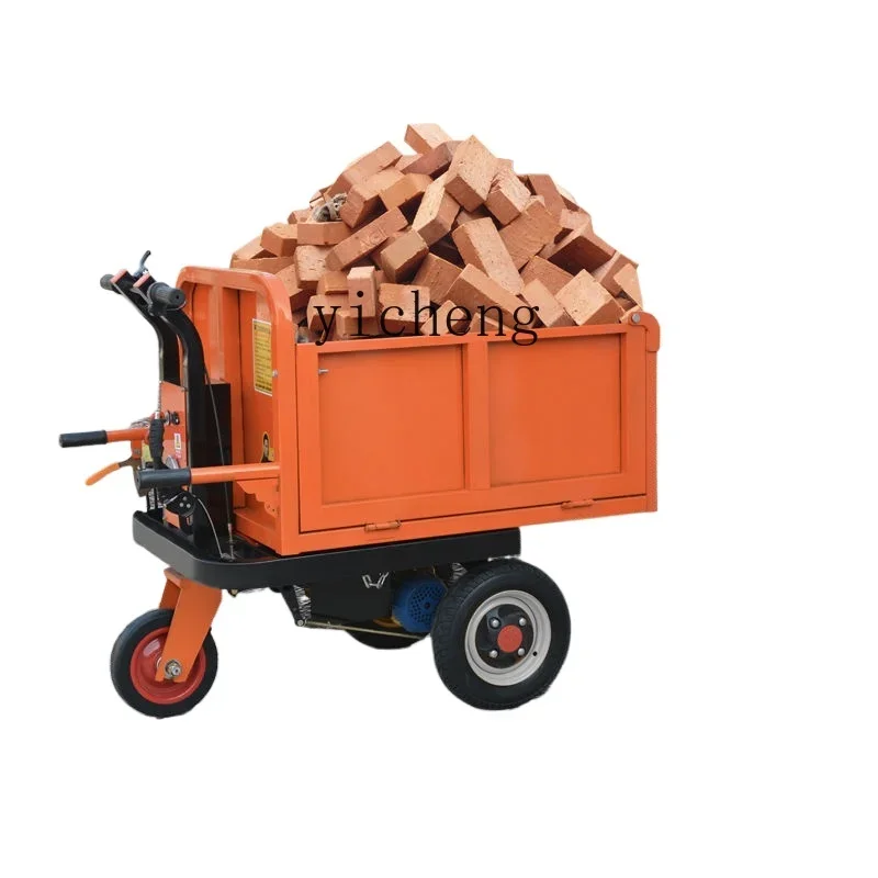 JX-8 construction site handling project electric tricycle electric hand push dump truck construction pull electric