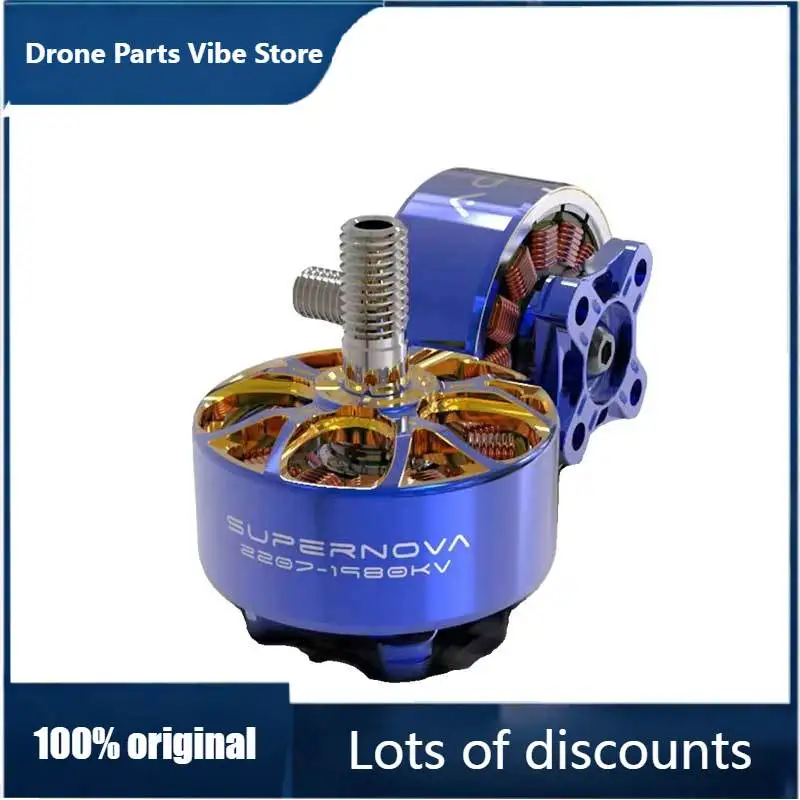 Motor sin Escobillas FyRcinpower Aos Supernova 2207 1980kv 5-6s Lipo para Drones de Carreras FPV Freestyle de 5 Pulgadas, Piezas de Quadcopter