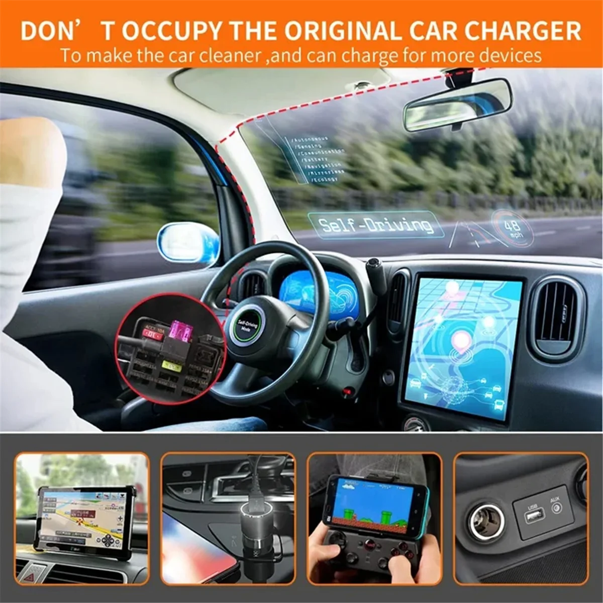 

WHQT For 70mai Hardwire Kit UP03 Only Type-C Port for 70mai A810 X200 Omni M500 24H Parking Monitor Power Line(A)