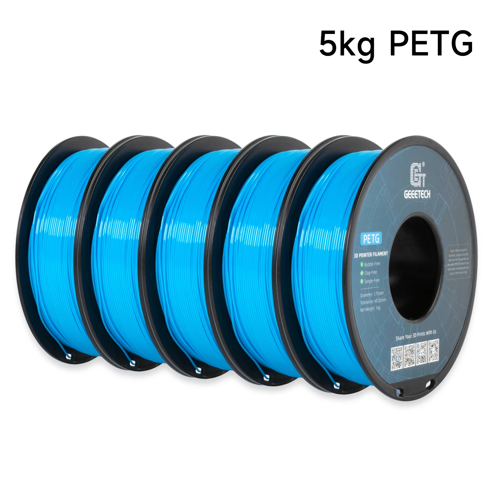 GEEETECH PETG 5 packs (5kg).