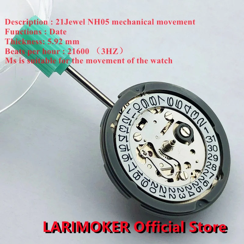 

Brand New Original NH05 Ladies Automatic Watch 3 O'clock Crown Watch Movement Mechanical Replacement Parts