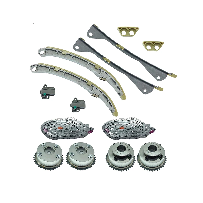 

Комплект цепи синхронизации CVVT для Hyundai Kia Sedona Sorento 3,3 3.8L 24321-3L100 24350-3CGA1 24370-3CGA0 24410-3CGA3