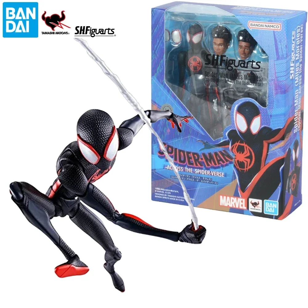 Bandai Genuine Original S.H. FIGUARTS SPIDERMAN: ACROSS THE SPIDER SPIDER-MAN SHF GWEN  Figure Toys For Boys Girls Kids