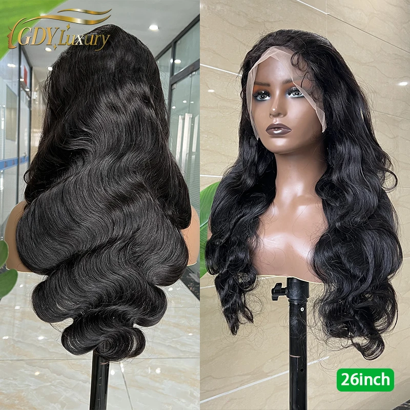 13x4 Lace Front 100% Human Hair Wigs Pre Plucked 5x5 Wig Transparent Lace Invisible Melt Skin Body Wave Vietnamese Raw Hair