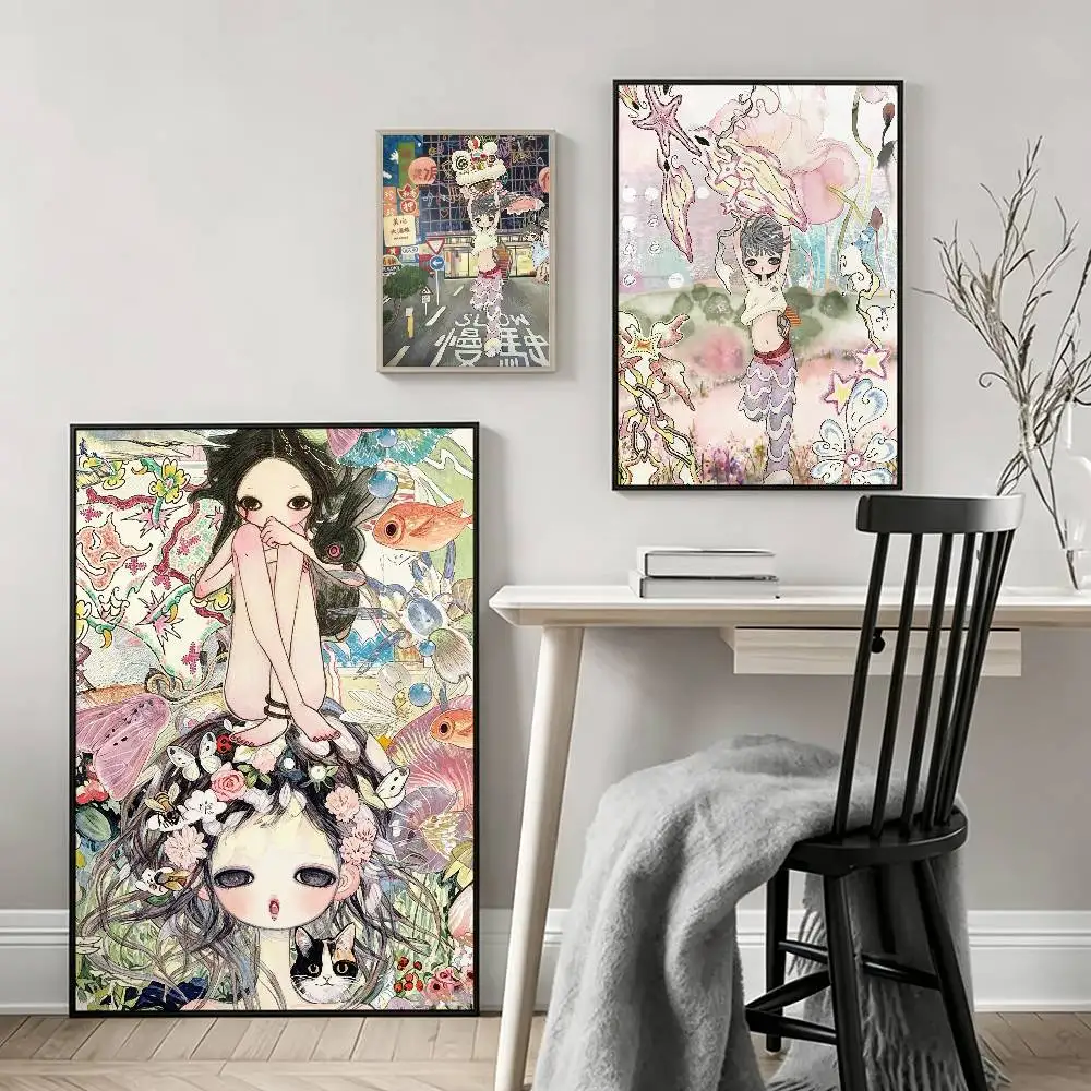 A-Aya T-Takano Art Poster Waterproof Wall Art Sticker For Bar Living Room Vintage Decor High Quality Print Gift