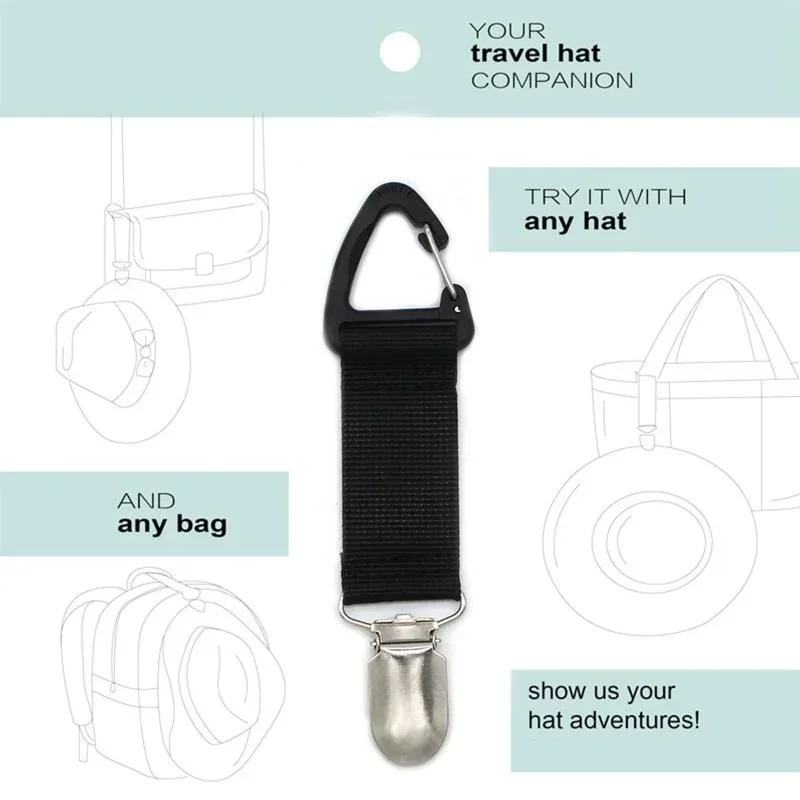 Outdoor Travel Straw Hat Clip Portable Hat Companion Bag Clip Multi-purpose Outdoor Glove Storage Clip