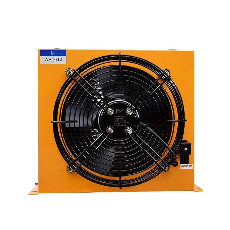 

AH1012T-CA Hydraulic Oil Cooler W/Heat Dissipation Flow Fan Radiator Air Cooling Units 100L/min 110V