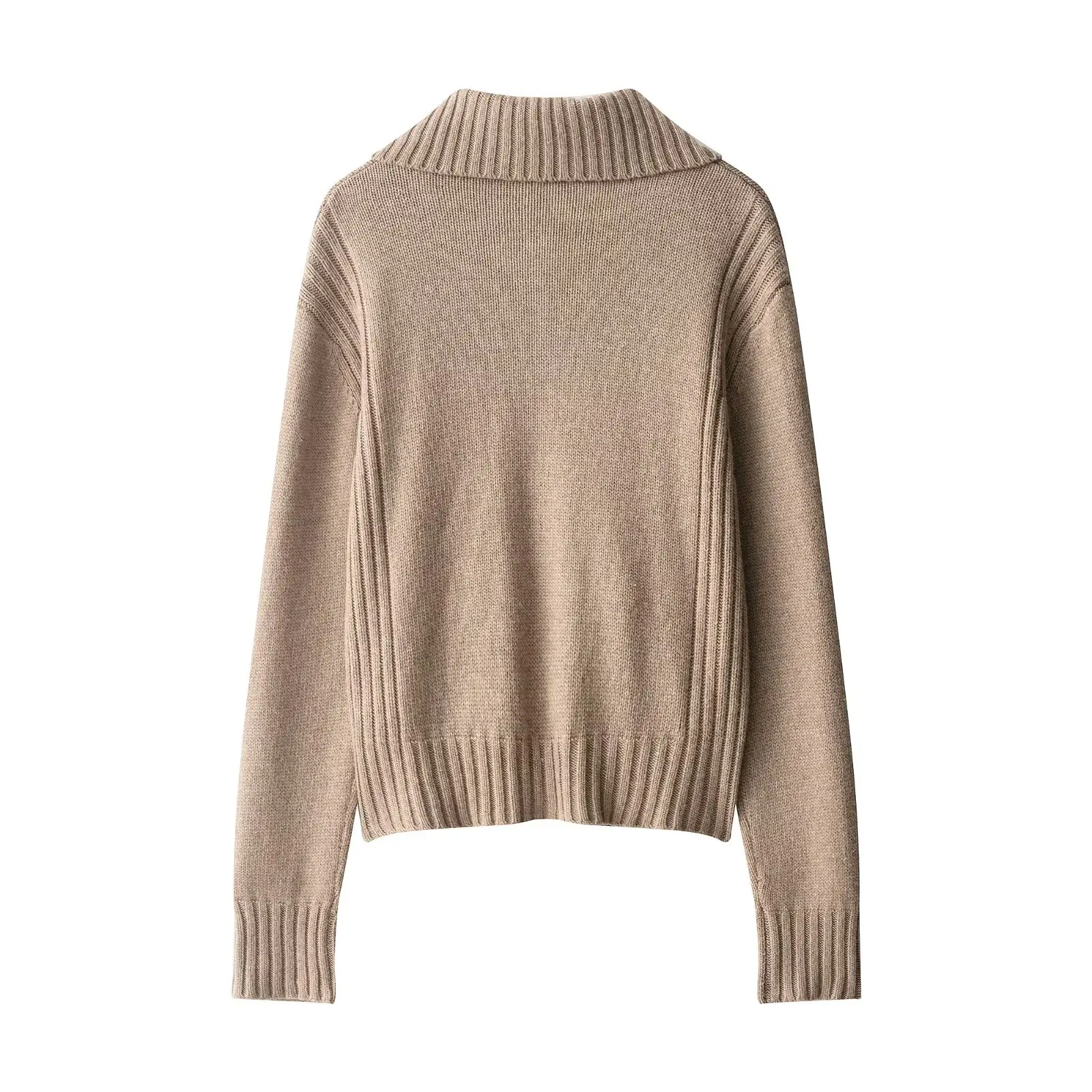 سترة متماسكة مضلعة لعام 2025 أنيقة وعصرية بنمط جديد ملابس مكتبية مريحة سترة مغرية كلاسيكية متعددة الاستخدامات