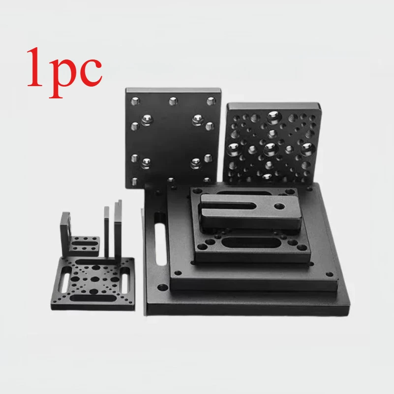 New M3/M4/M6 Screw Hole Optical Slide Table Adapter Plate Porous Fixed Aluminum Plate High-precision Translational Connection