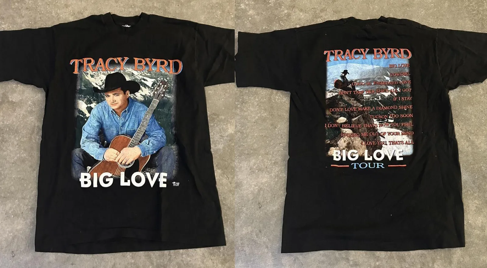 1996 Tracy Byrd Big Love Tour Reprint Unisex T-shirt All Sizes U095