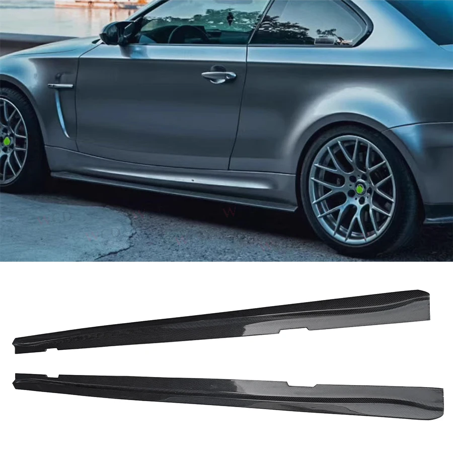 

High Quality New Carbon Fiber Side Skirts Extension for 1 Series E82 E88 1M 2011+ Car Accessories
