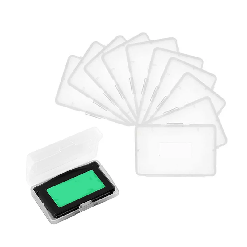 ABGI-For Game Boy Advance GBA حافظة واقية 10 قطعة مضادة للغبار صندوق تخزين بطاقة خرطوشة الألعاب الشفافة