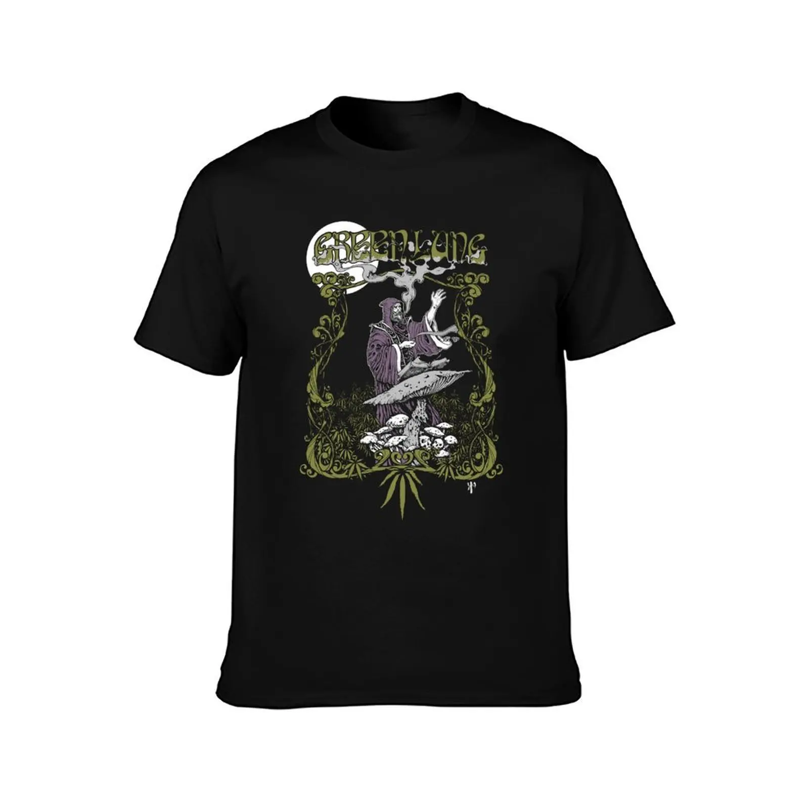 green lung 8 T-Shirt, Summer Casual Cotton Tee, Oversized Streetwear Tops, Vintage Graphic Print, Loose Fit Short Sleeve