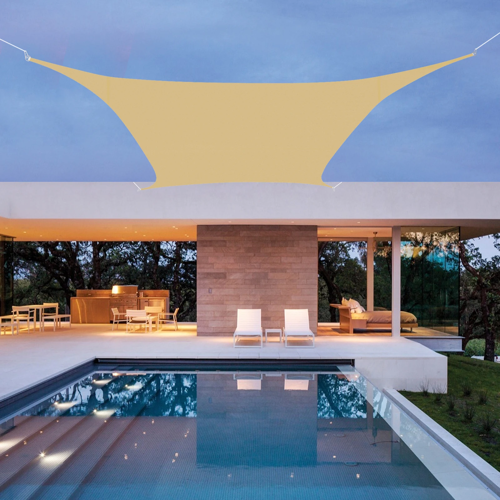 Rectangle Sun Shade Sail 4*6m  - đánh giá và giá Sun Sail Shade