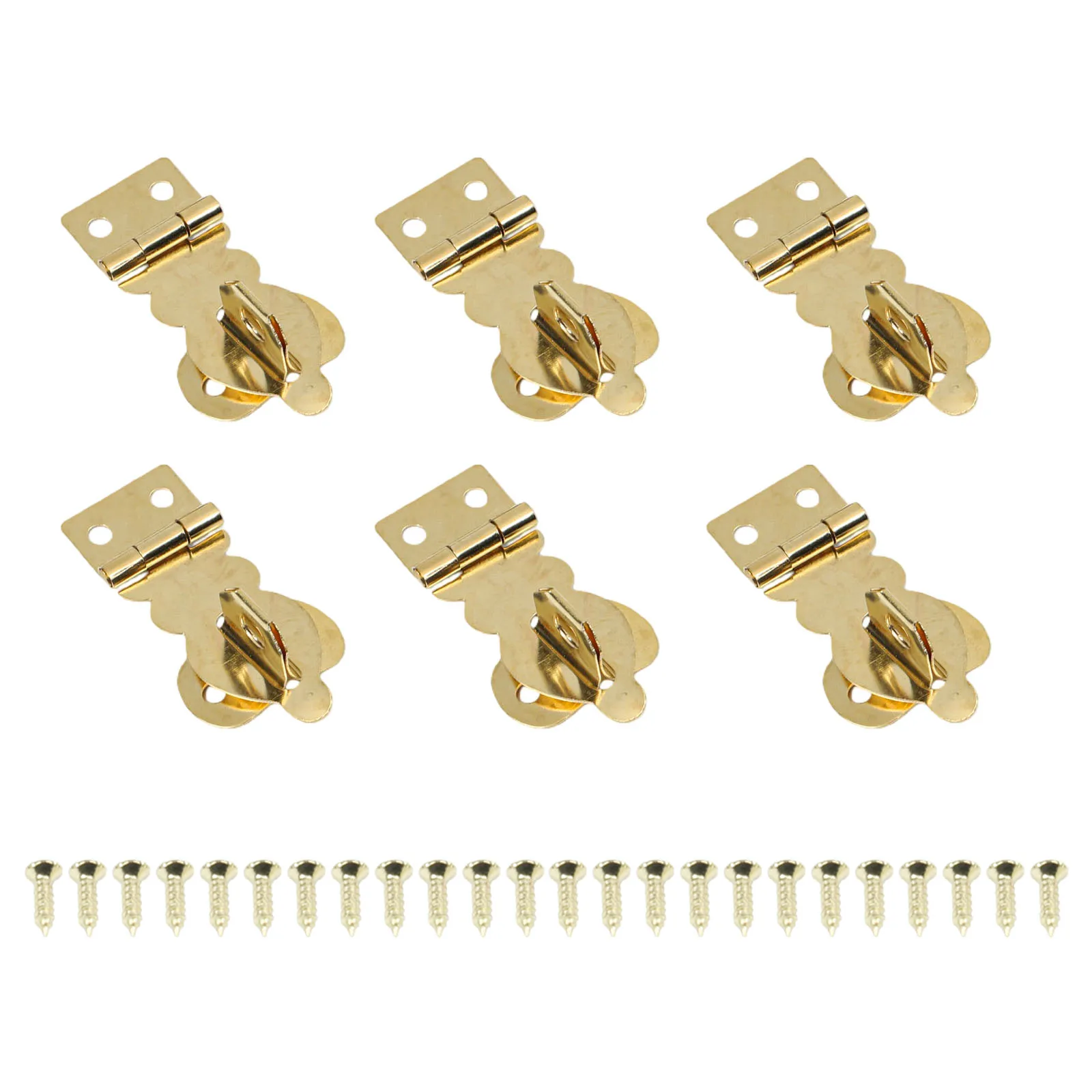 37*19MM Brass Padlock Buckle Adaptable To Various Boxes Easy Installation Elegant Vintage Design Long-lasting Functionality