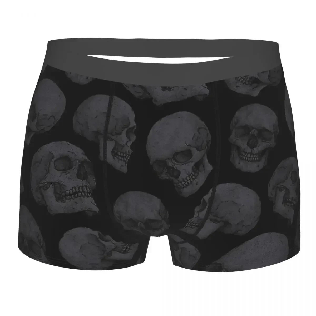 Men's Panties Skulls Men Boxer Underwear Cotton for Male Bones Skull Large Size Lot Soft