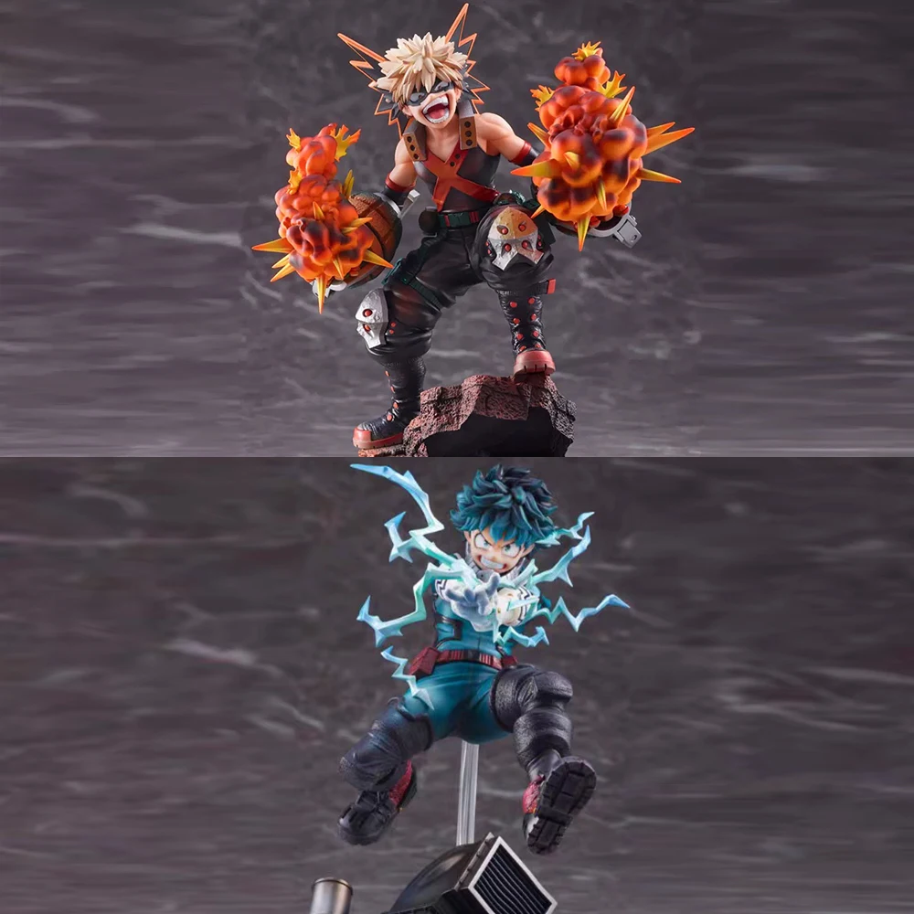 

Original Anime Hero Academia 1/8 S-FIRE Izuku Midoriya&Katsuki Bakugou Action Figure Model Desktop Decoration Collections