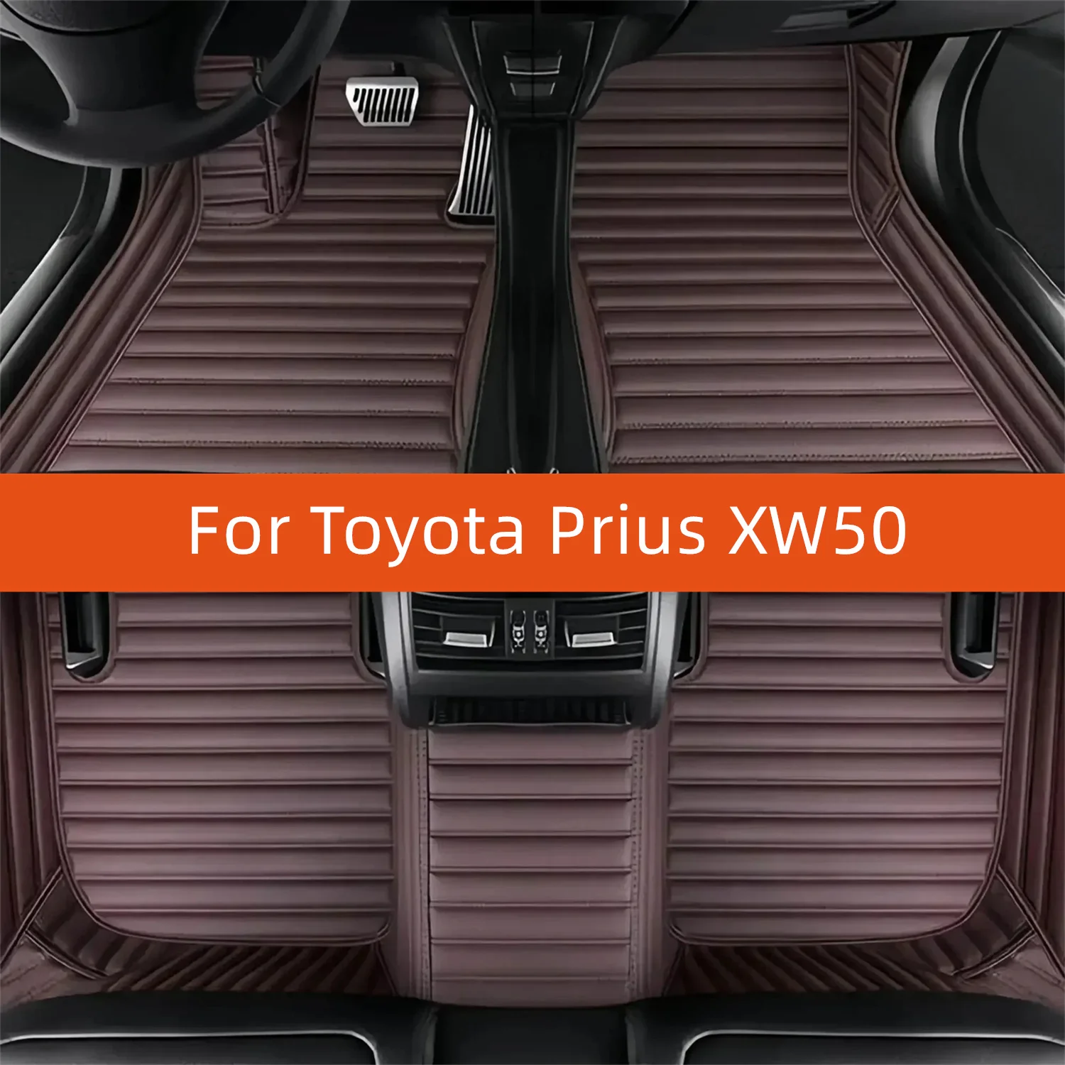 

Custom Leather Car Floor Mat For Toyota Prius XW50 2015 2016 2017 2018 2019 2020 Car Mat Interior Accessories