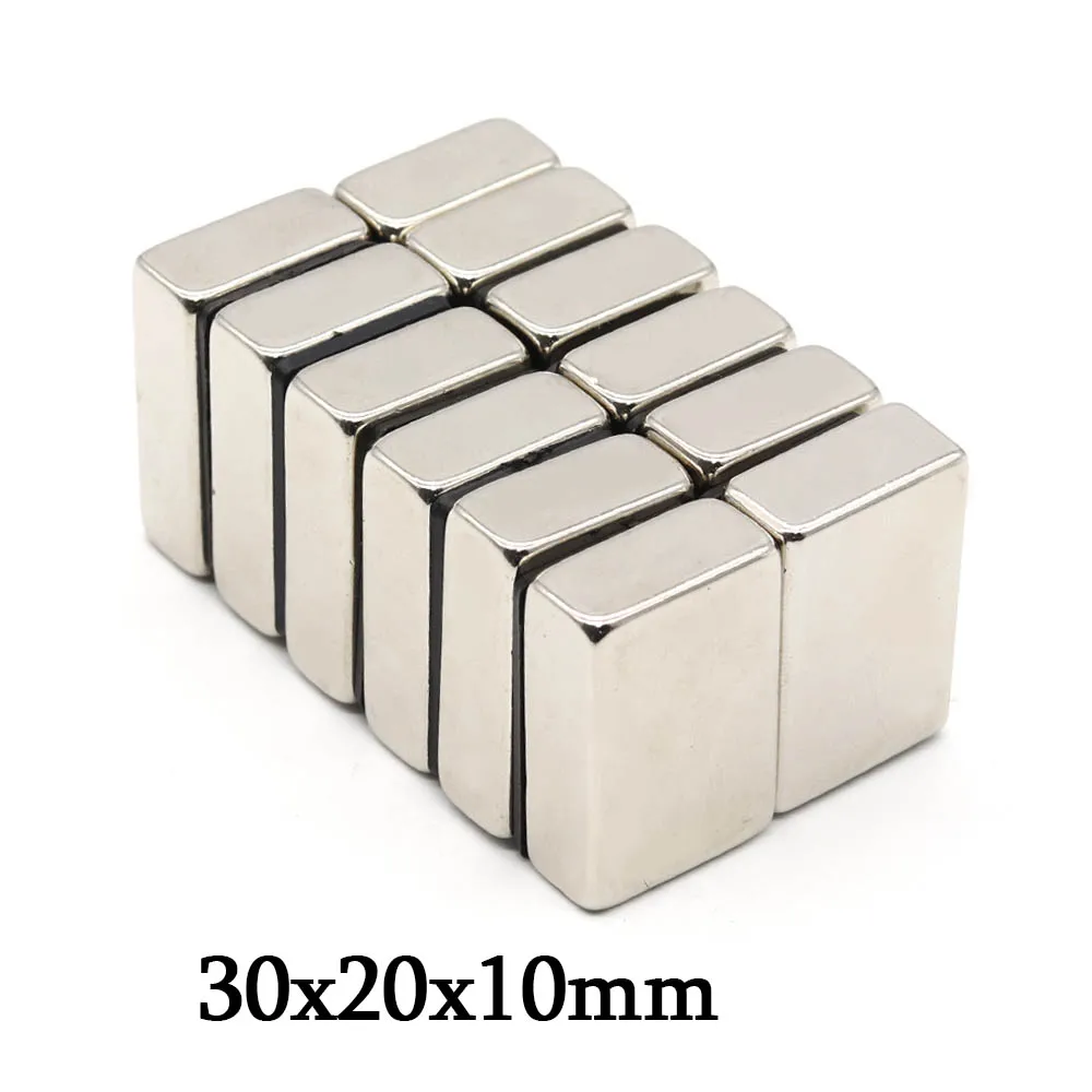 

30x20x10mm Super Strong Block Neodymium Magnet Powerful Magnets N35 small Permanent Magnetic NdfeB Refrigerator Magnet 30x20x10