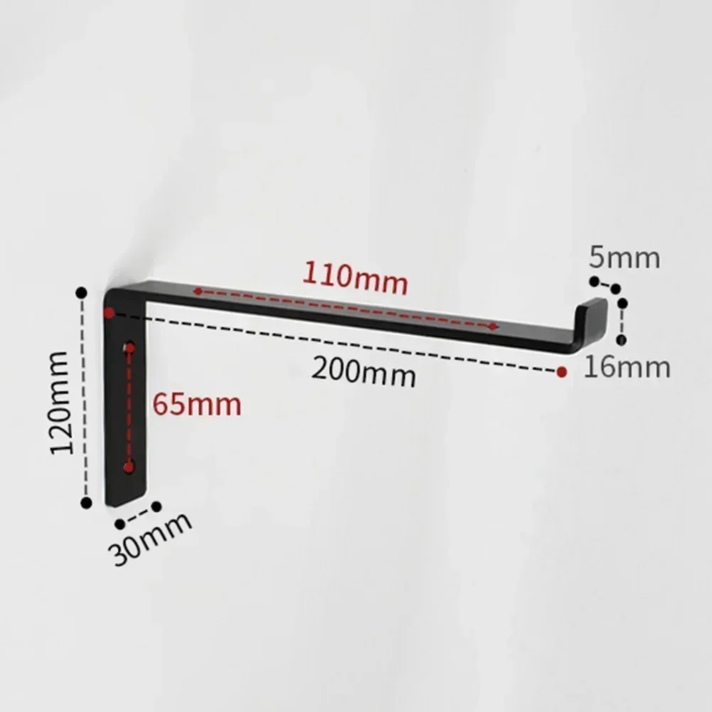 

Сверхмощные 4-pak черных кронштейнов для полок из кованой стали для внутренних и наружных полок с полным монтажным оборудованием