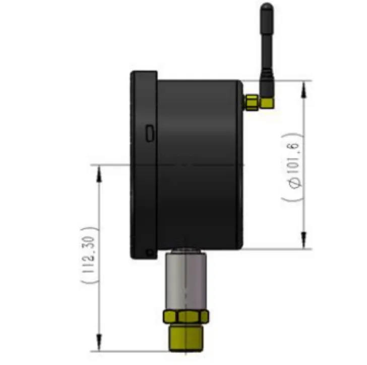 PPM-T9101 Fire Fighting Oled Display Wireless Coaxial Water Wifi Pressure Transmitter Sensor  For Water Air Oil