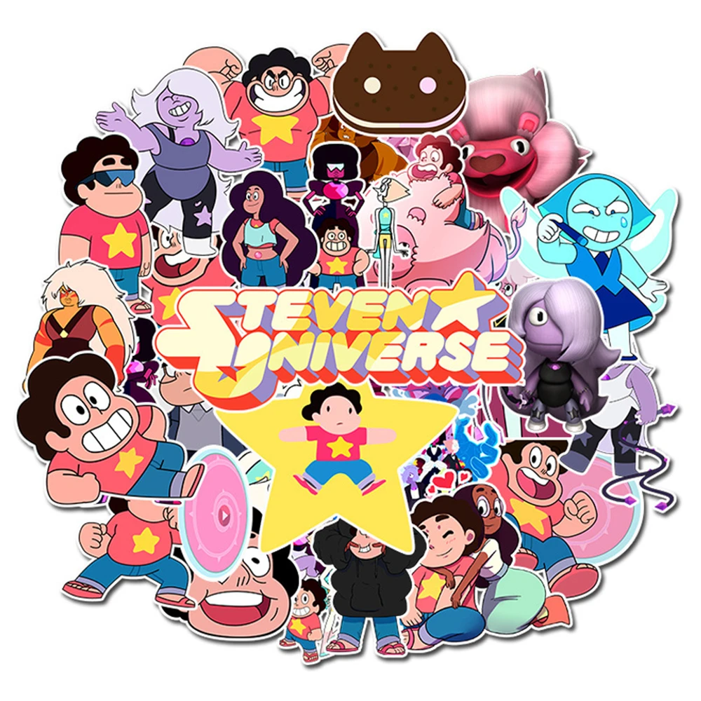 50Pcs Cartoon Steven Universe Stickers DIY Motorcycle Travel Luggage Guitar Skateboard Decals Sticker for Kid Toys Gift