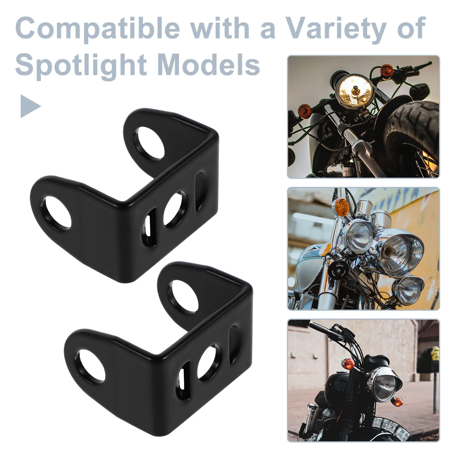 4 Pcs Motorcycle Light Brackets Spot Lights Driving Bracket Headlamp Mount Fog Holder Headlight Mounting Brackets For Bike