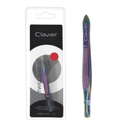 Clavier Professional Tweezers For Eyelashes Eyebrow Clamp Eyebrow Tweezer Clip For Eyebrow Stainless Steel Beauty Clip