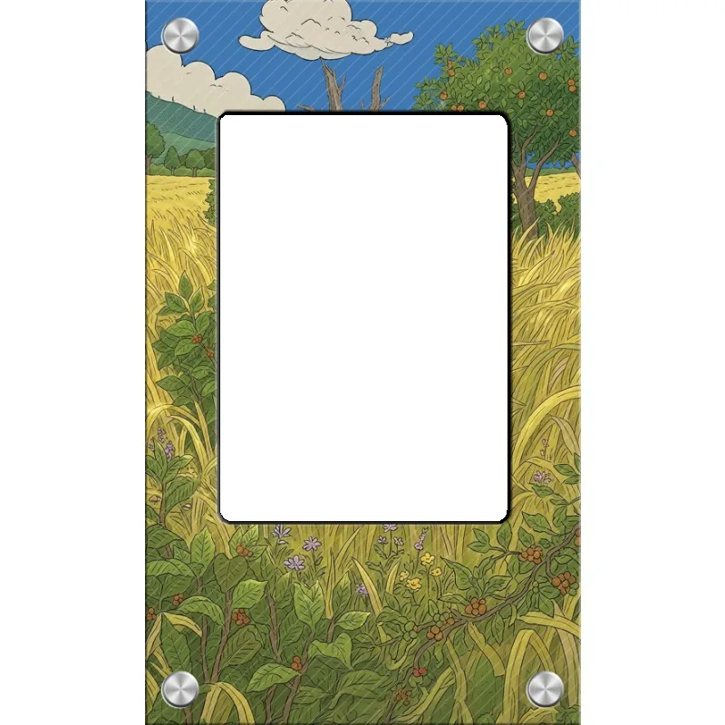 Art Display for Pokemon Electrike Card PTCG Keychain Anime Game Collectibles Anime Merchandise Acrylic Protective Case Toys Gift