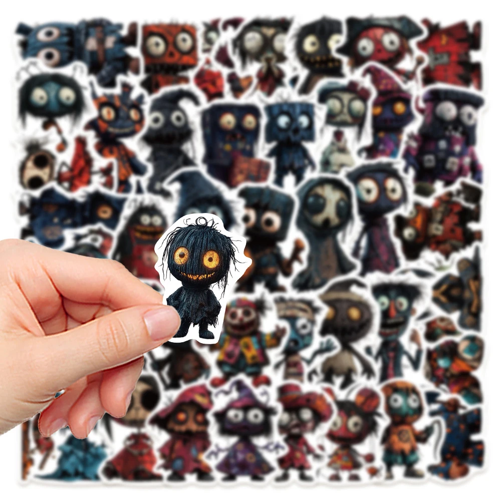 10/30/50pcs Horror Gothic Style Doll Cartoon Stickers for Skateboard Laptop Guitar Helmet Vinyl Cool Graffiti Sticker Decoration