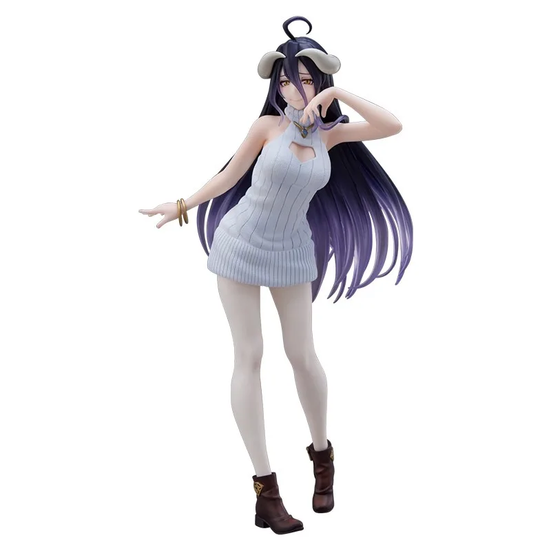 

Genuine TAITO OVER LORD Albedo knitted dress VER.20cm PVC Action Anime Figure Model Toys Figure Collection Doll Gift