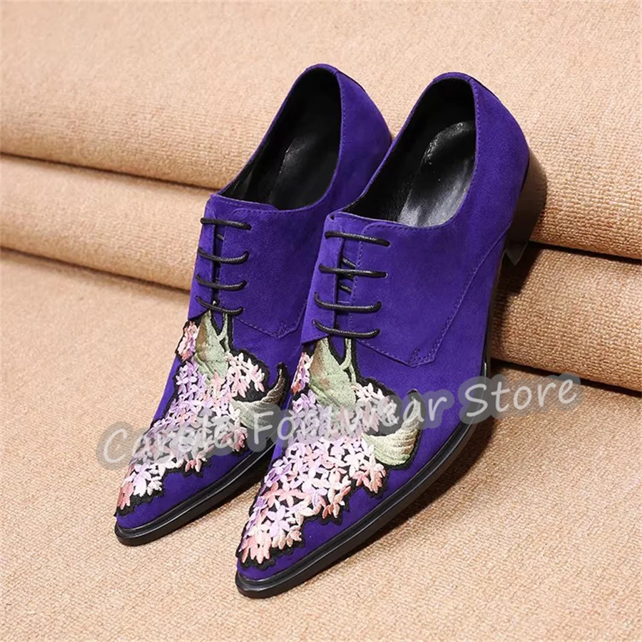 

Handmade Genuine Leather Splicing Strecth Strap Loafers Male Mixed Color Chunky Bottom Casual Sneakers Outside Sport Shoes