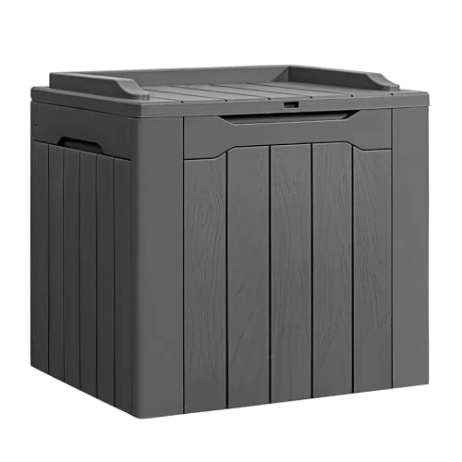 

Водонепроницаемый ящик для хранения из полимерной смолы объемом 31 галлон с крышкой, для использования в помещении и на улице, для организации и хранения посылок