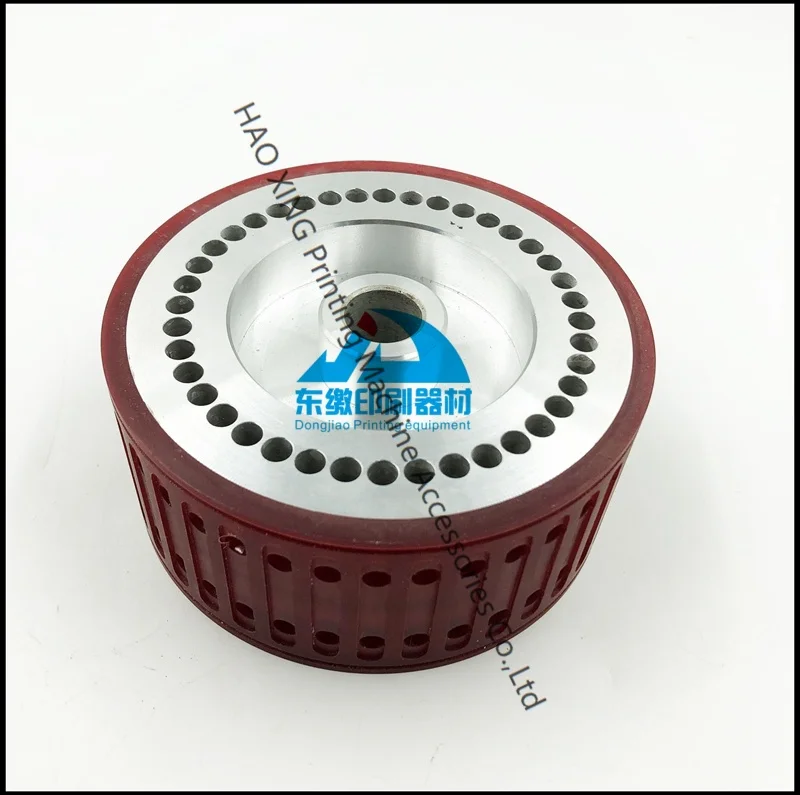Pièces de machines d'impression Offset roue d'aspiration 123x18x54mm roue d'aspiration de haute qualité pour pièces de rechange de Machine pliante Stahl
