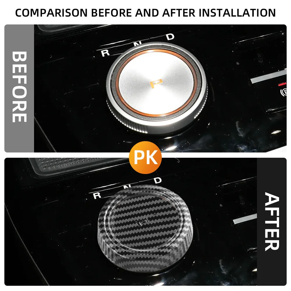 Car Gear Shift Knob Decorative Cover Protective Sticker for MG4 EV MULAN 2022 2023 2024