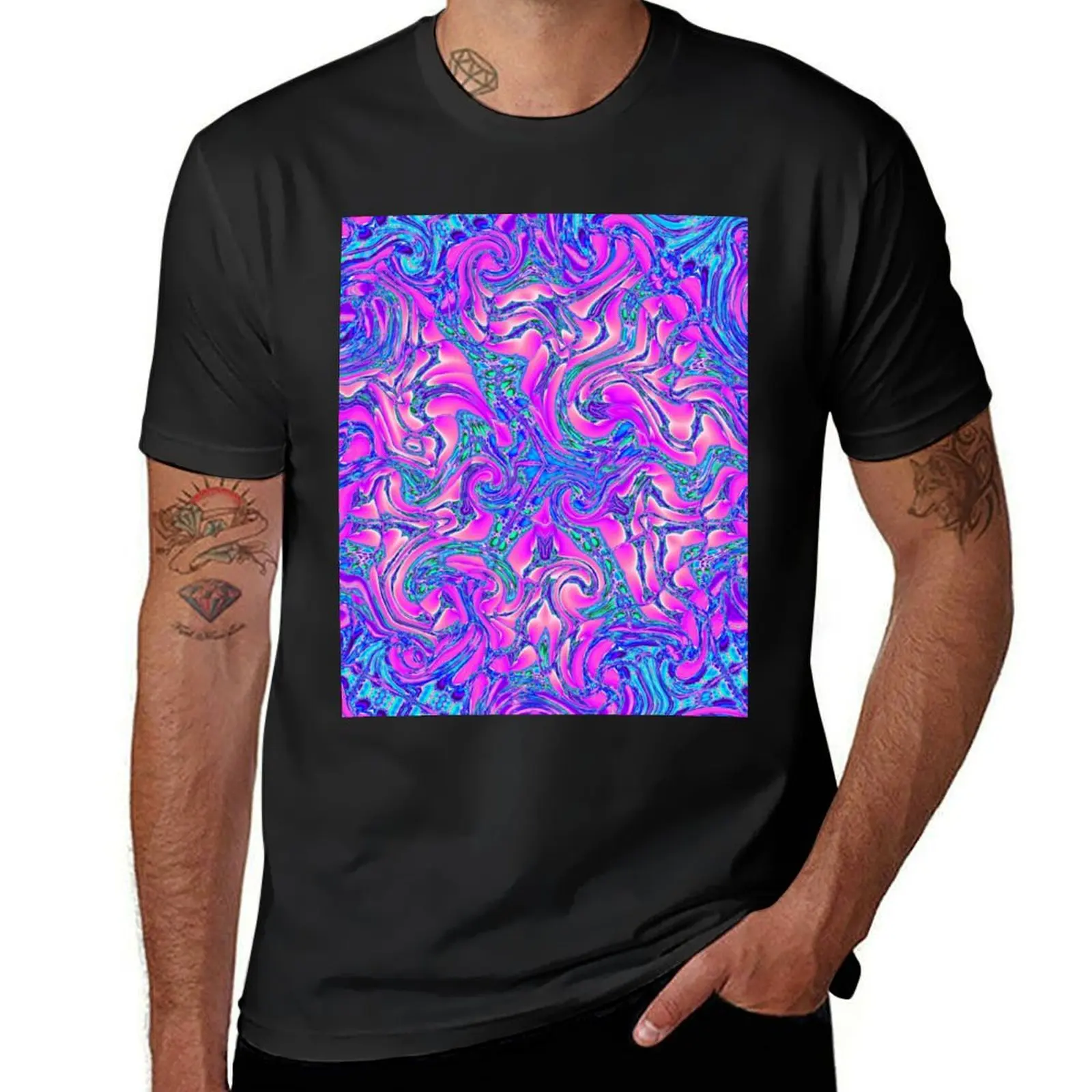 

Abstract Multicolored Fractal Distortion 11 T-Shirt sports fans sublime mens clothing